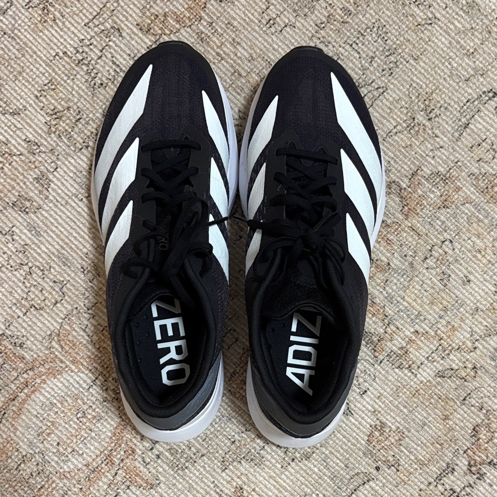 adidas Black & White Adizero Performance Running Shoes